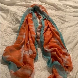 Hand dyed scarf